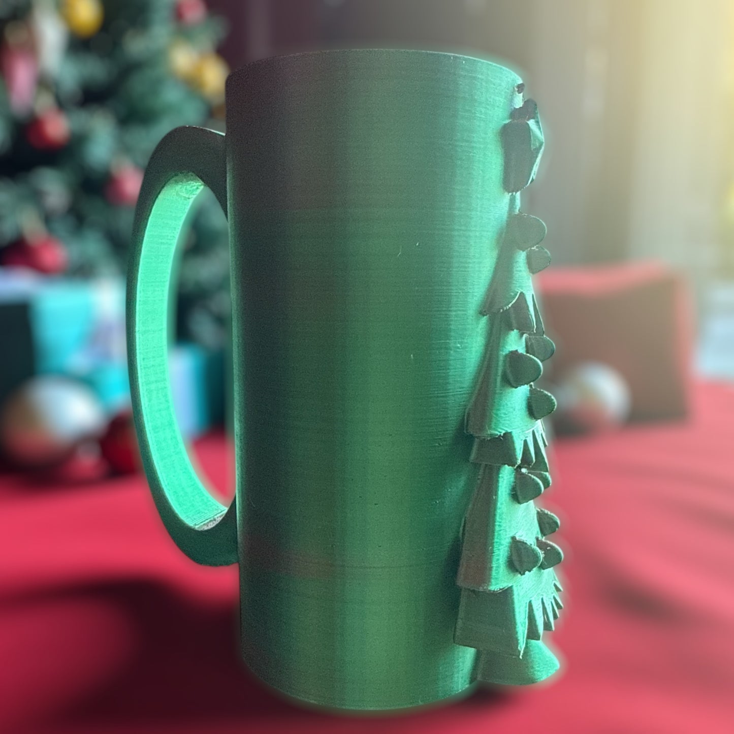 3d printed Christmas tree, “ Drinky thing”, skinny can holder
