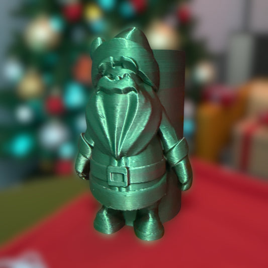 3d printed SANTA skinny can holder