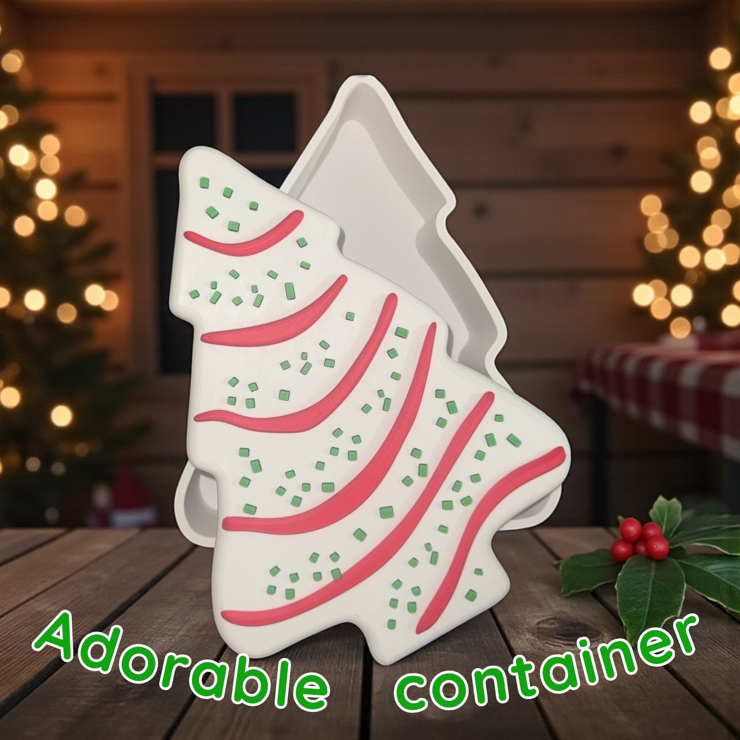 New 3d printed “lil Deb” Christmas tree 🎄 container