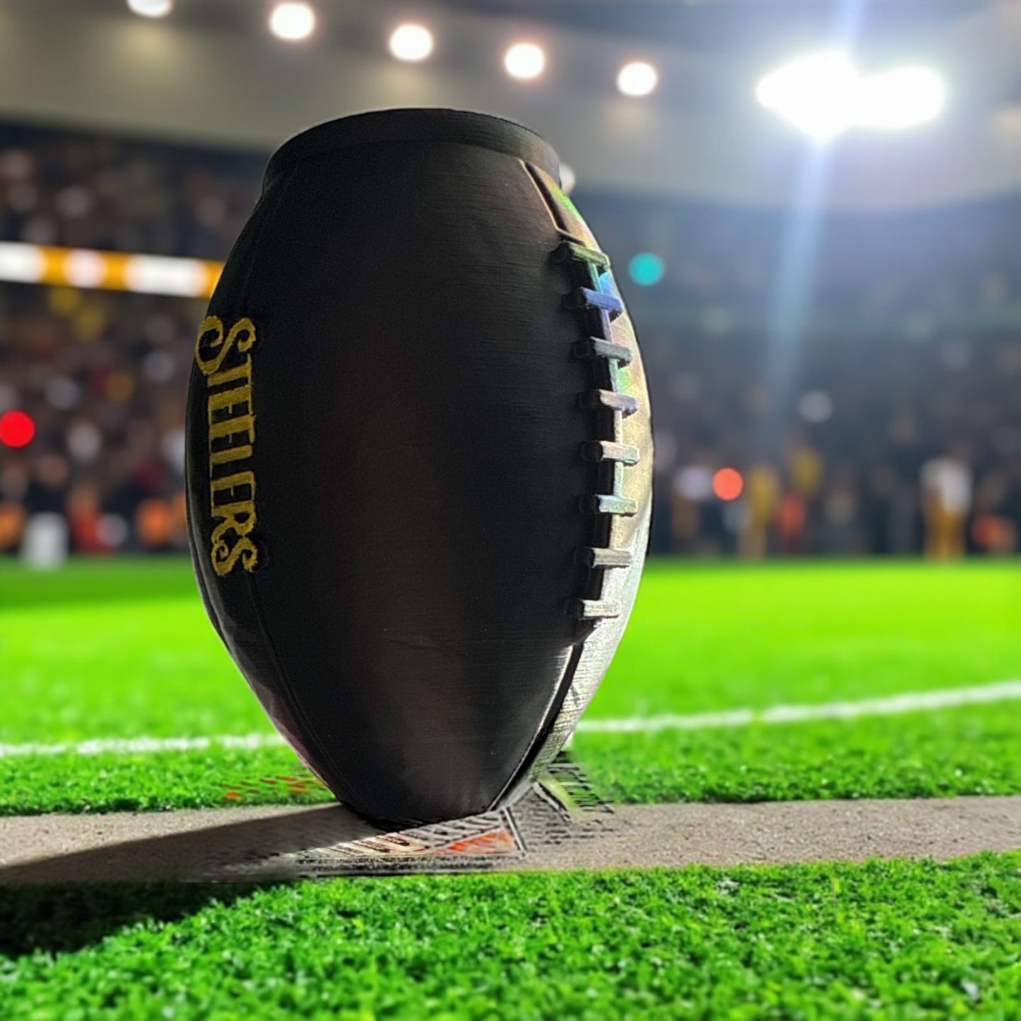 3d football skinny can holder