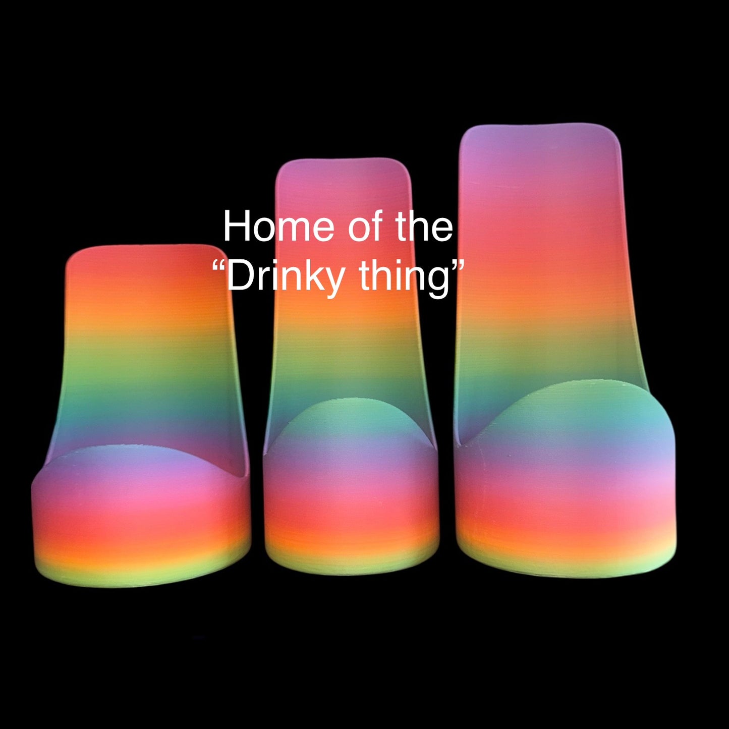 BOGO 50%OFF SALE                                                                                      ✨😊✨ MYSTERY COLOR “DRINKY thing” in three different sizes ✨😊✨     These colors are absolutely incredible, check out the pictures. Fun and unique gift!